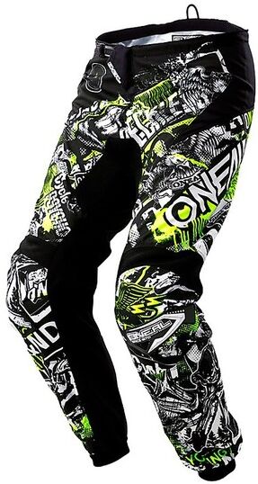 Pantaloni Moto Cross Enduro Oneal Element Pant Attack Nero V taglia 38