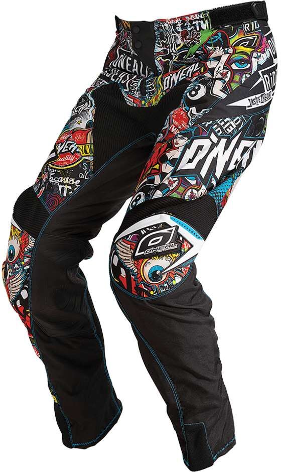 Oneal Pantaloni Moto Cross Enduro O'Neal MAYHEM Pant Crank Nero Mu taglia 34