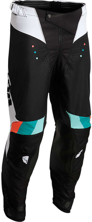 Pantaloni Moto Cross Enduro Thor PULSE REACT Bianco Nero taglia 28