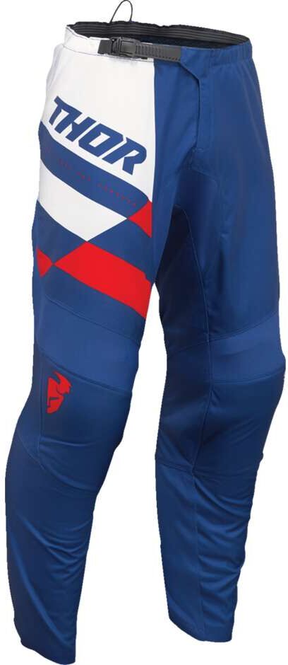 Pantaloni Moto Cross Enduro THOR SECTOR CHECKER Blu/Rosso taglia 34