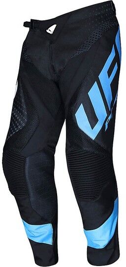 Pantaloni Moto Cross Enduro Ufo PROTON Nero Azzurro taglia 44