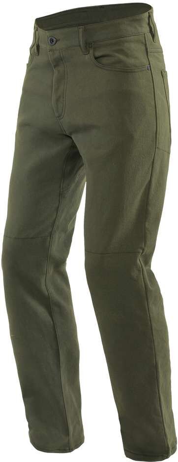 Pantaloni Moto Jeans Dainese CASUAL REGULAR Verde Oliva taglia 31