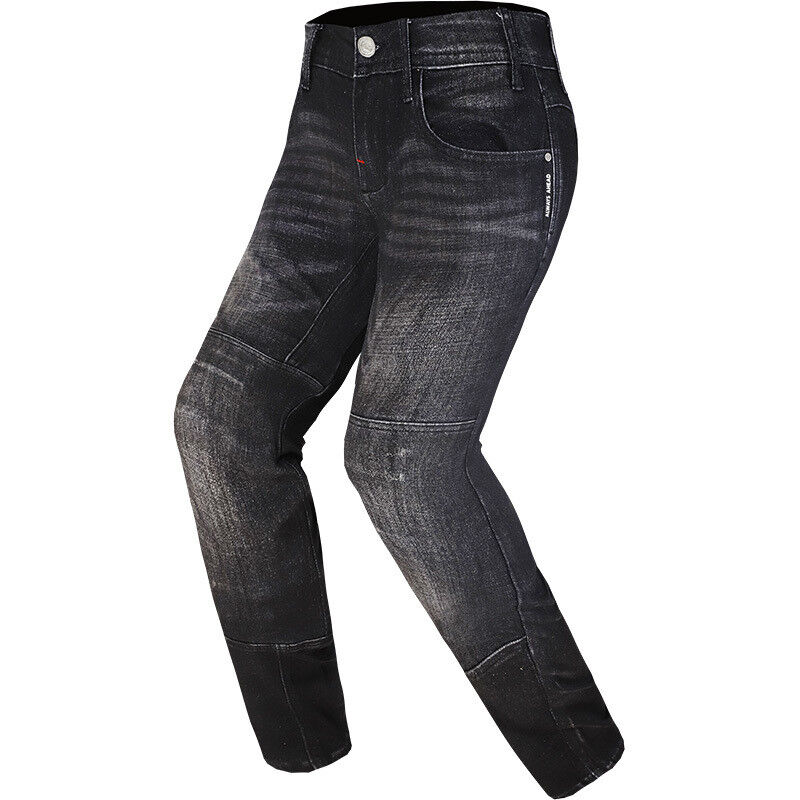Pantaloni Moto Jeans LS2 Dakota Lady CE Nero Con Fibre Arami taglia 3X