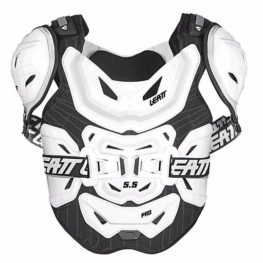 Pettorina Moto Cross Enduro Leatt 5.5 PRO Bianco taglia 2XL