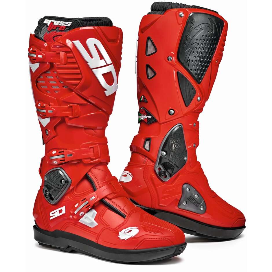 Stivali Moto Cross Enduro Sidi CROSSFIRE 3 SRS Rosso Rosso taglia 43