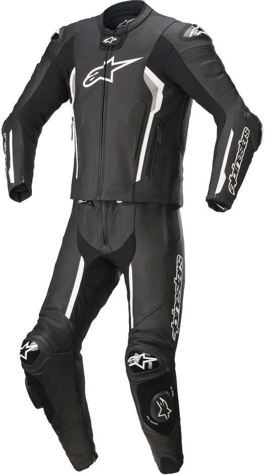 Tuta Moto Divisibile Alpinestars MISSILE V2 2pc Nero Bianco taglia 58