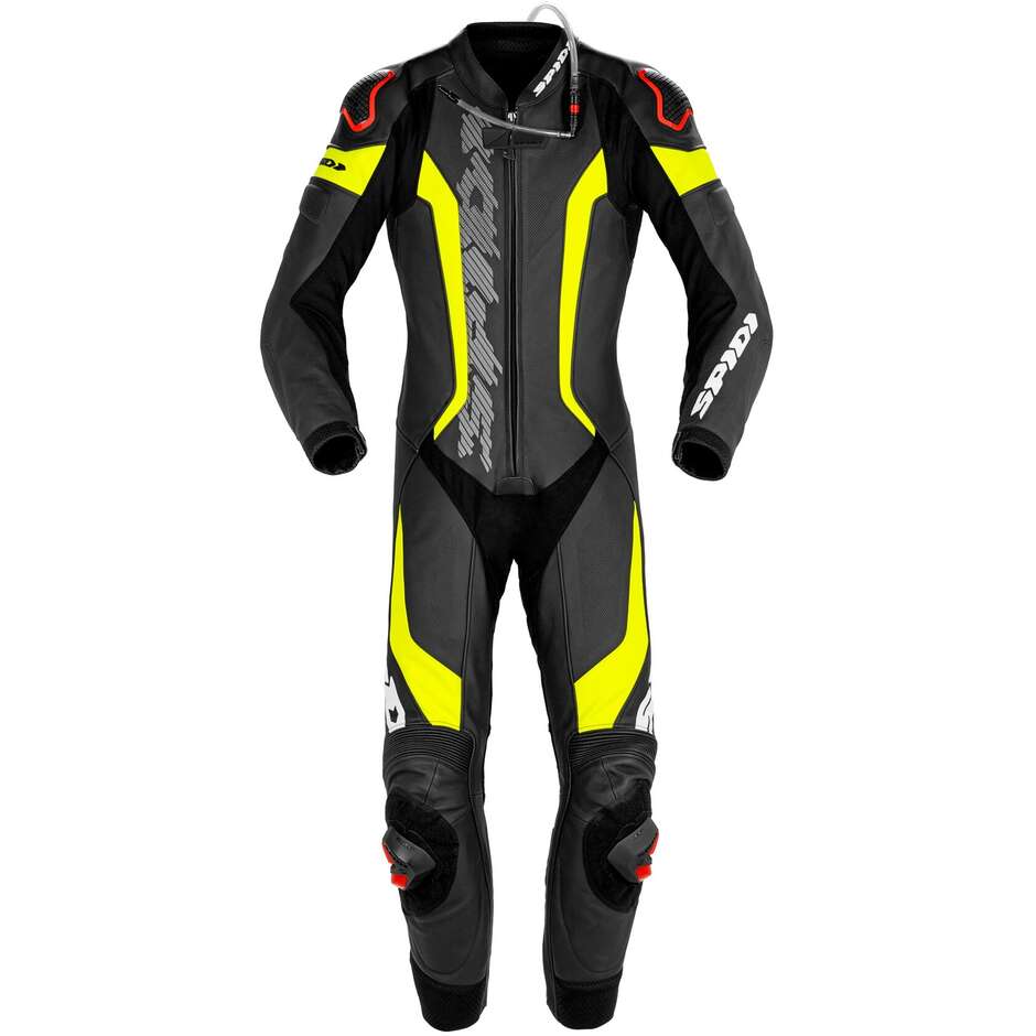 Tuta Moto Interna Spidi LASER PRO PERFORATED Nero Giallo Flu taglia 52