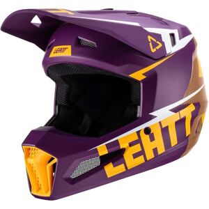 Casco Moto Cross Enduro Bambino Leatt 3.5 JR V23 Indigo taglia L