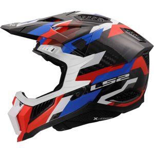Casco Moto Cross Enduro LS2 MX703 X-FORCE PHANTOM Bianco Blu taglia M Casco Moto Cross Enduro LS2 MX703 X-FORCE PHANTOM Bianco Blu taglia M