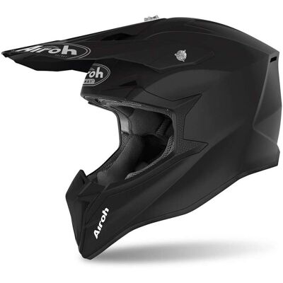 Casco Bambino Moto Cross Enduro Airoh WRAAP YOUTH Color Nero taglia XS Casco Bambino Moto Cross Enduro Airoh WRAAP YOUTH Color Nero taglia XS