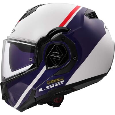 Casco Modulare P/J LS2 FF906 ADVANT SWIPE Bianco Blue taglia 2XL Casco Modulare P/J LS2 FF906 ADVANT SWIPE Bianco Blue taglia 2XL