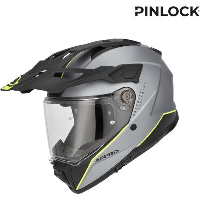Casco Moto Adventure Acerbis Attack Grey Yellow taglia XL Casco Moto Adventure Acerbis Attack Grey Yellow taglia XL