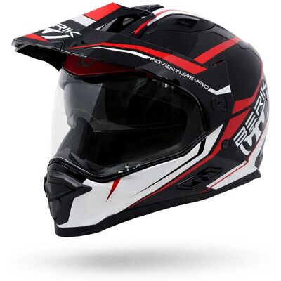 Casco Moto Berik Doppia Visiera MX313 Adventure Pro Nero Ros taglia XL Casco Moto Berik Doppia Visiera MX313 Adventure Pro Nero Ros taglia XL