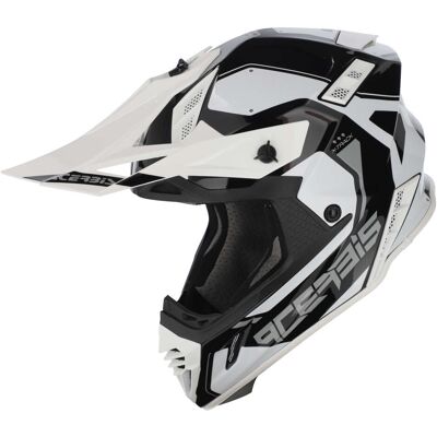 Casco Moto Cross Acerbis X-TRACK 2206 Nero Bianco taglia L Casco Moto Cross Acerbis X-TRACK 2206 Nero Bianco taglia L