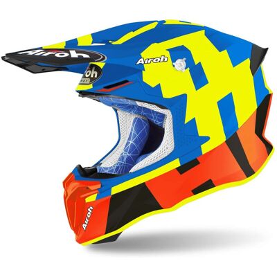 Casco Moto Cross Enduro Airoh TWIST 2.0 Frame Azzurro Opaco taglia 2XL Casco Moto Cross Enduro Airoh TWIST 2.0 Frame Azzurro Opaco taglia 2XL