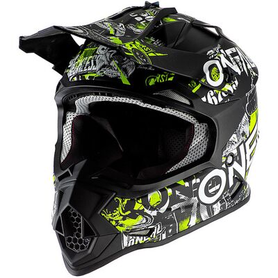 Oneal Casco moto Cross Enduro Bambino O'neal 2 Series Attack nero taglia L Oneal Casco moto Cross Enduro Bambino O'neal 2 Series Attack nero taglia L