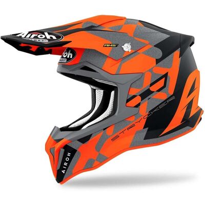 Casco Moto Cross Enduro In Fibra HPC Airoh STRYCKER XXX Aran taglia S Casco Moto Cross Enduro In Fibra HPC Airoh STRYCKER XXX Aran taglia S