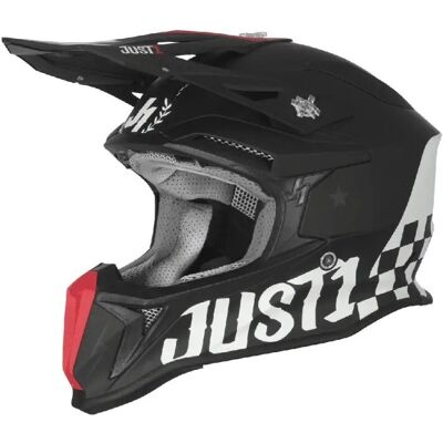 Casco Moto Cross Enduro in Fibra Just1 J18 F OLD SCHOOL Nero taglia S Casco Moto Cross Enduro in Fibra Just1 J18 F OLD SCHOOL Nero taglia S