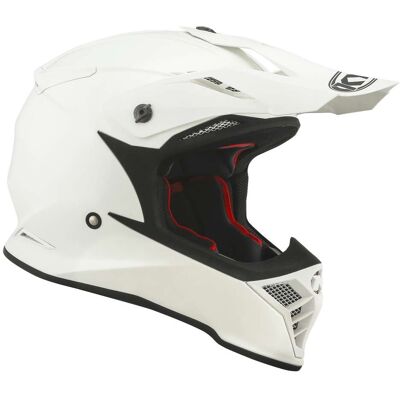 Casco Moto Cross Enduro In Fibra KYT SKYHAWK PLAIN Bianco taglia XL Casco Moto Cross Enduro In Fibra KYT SKYHAWK PLAIN Bianco taglia XL