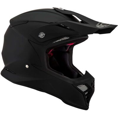 Casco Moto Cross Enduro In Fibra KYT SKYHAWK PLAIN Opaco Ner taglia L Casco Moto Cross Enduro In Fibra KYT SKYHAWK PLAIN Opaco Ner taglia L
