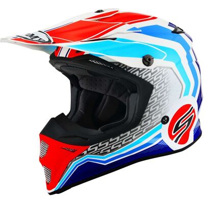 Casco Moto Cross Enduro Suomy MX SPEED PRO FORWARD Blu Bianc taglia M Casco Moto Cross Enduro Suomy MX SPEED PRO FORWARD Blu Bianc taglia M