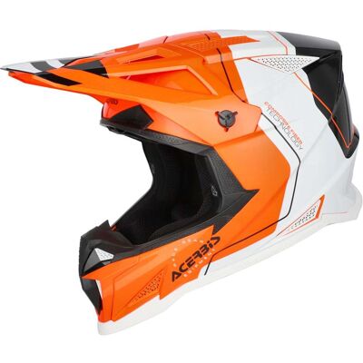 Acerbis Casco Moto Cross OFFROAD T711 Arancio Fluo Nero taglia XL Acerbis Casco Moto Cross OFFROAD T711 Arancio Fluo Nero taglia XL