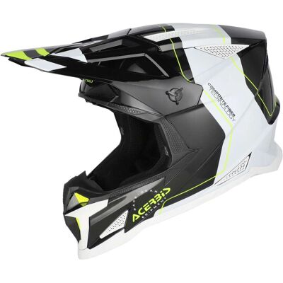 Acerbis Casco Moto Cross OFFROAD T711 Nero Bianco taglia M Acerbis Casco Moto Cross OFFROAD T711 Nero Bianco taglia M