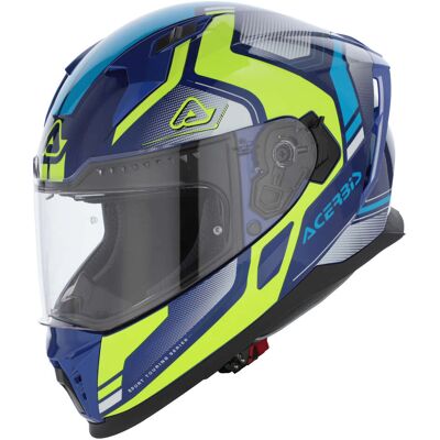 Casco Moto Integrale ACERBIS X-WAY Blu Giallo taglia M Casco Moto Integrale ACERBIS X-WAY Blu Giallo taglia M