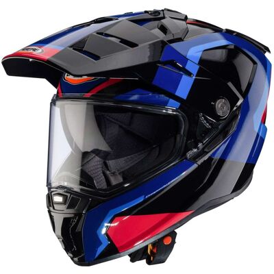Casco Moto Integrale Adventure Caberg TANAMI SCRAM Nero Blu taglia L Casco Moto Integrale Adventure Caberg TANAMI SCRAM Nero Blu taglia L