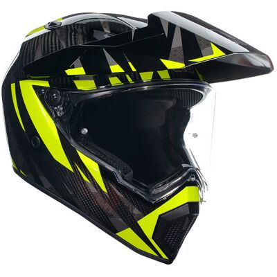 Casco Moto Integrale Agv AX9 STEPPA Carbonio Grigio Giallo F taglia MS Casco Moto Integrale Agv AX9 STEPPA Carbonio Grigio Giallo F taglia MS