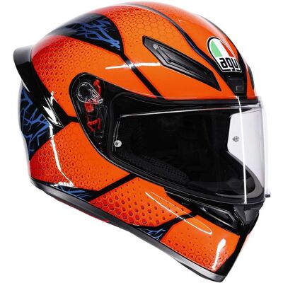 Casco Moto Integrale Agv K1 S SPEEDARMOR Nero Arancio Blu taglia XS Casco Moto Integrale Agv K1 S SPEEDARMOR Nero Arancio Blu taglia XS
