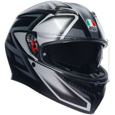 Casco Moto Integrale Agv K3 COMPOUND Opaco Nero Grigio taglia S Casco Moto Integrale Agv K3 COMPOUND Opaco Nero Grigio taglia S