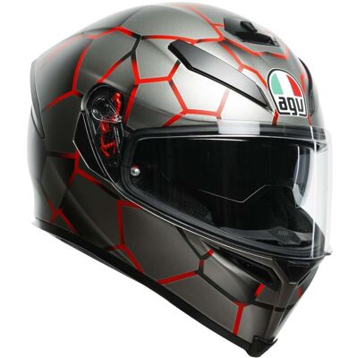 Casco Moto Integrale Agv K5 S VULCANUM Rosso taglia XS Casco Moto Integrale Agv K5 S VULCANUM Rosso taglia XS
