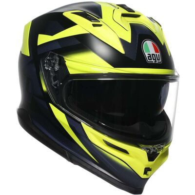 Casco Moto Integrale Agv K7 GLIMPSE Opaco Nero Giallo Fluo taglia XL Casco Moto Integrale Agv K7 GLIMPSE Opaco Nero Giallo Fluo taglia XL