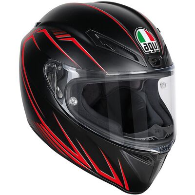 Casco Moto Integrale Agv Veloce S Multi Predatore Nero Rosso taglia XL Casco Moto Integrale Agv Veloce S Multi Predatore Nero Rosso taglia XL