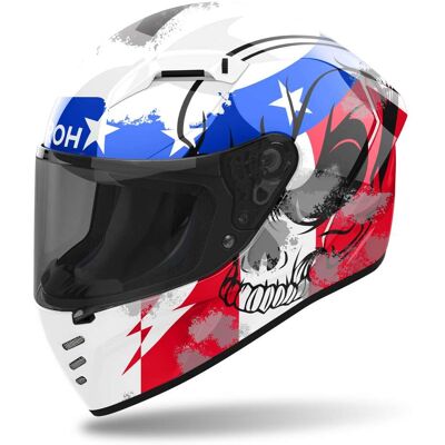 Casco Moto Integrale Airoh CONNOR NATION Lucido taglia XS Casco Moto Integrale Airoh CONNOR NATION Lucido taglia XS