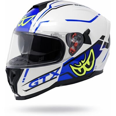 Casco Moto Integrale Berik Doppia Visiera FF869 GTX Bianco G taglia XS Casco Moto Integrale Berik Doppia Visiera FF869 GTX Bianco G taglia XS