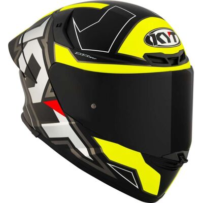 Casco Moto Integrale Kyt TT-REVO ELECTRON Nero Giallo taglia XL Casco Moto Integrale Kyt TT-REVO ELECTRON Nero Giallo taglia XL