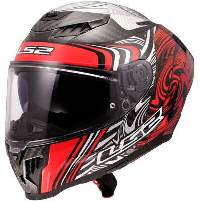 Casco Moto Integrale LS2 FF807 DRAGON ENTHUM Rosso taglia 3XL Casco Moto Integrale LS2 FF807 DRAGON ENTHUM Rosso taglia 3XL