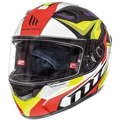 Casco moto Integrale MT Helmets KRE In Fibra G4 LookOut Gial taglia XL Casco moto Integrale MT Helmets KRE In Fibra G4 LookOut Gial taglia XL