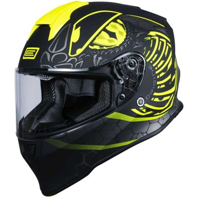 Casco Moto Integrale Origine DINAMO Fighter Giallo Fluo Nero taglia XL Casco Moto Integrale Origine DINAMO Fighter Giallo Fluo Nero taglia XL
