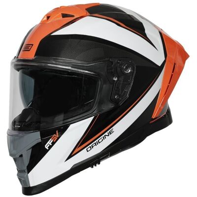 Casco Moto Integrale Origine ETNA MINIMAL WHITE ORANGE Bianc taglia L Casco Moto Integrale Origine ETNA MINIMAL WHITE ORANGE Bianc taglia L