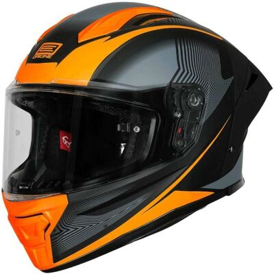 Casco Moto Integrale ORIGINE PISTA ELEMENTARY Arancio Nero taglia M Casco Moto Integrale ORIGINE PISTA ELEMENTARY Arancio Nero taglia M