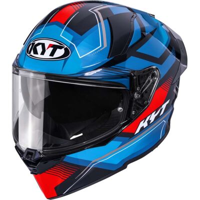 Casco Moto Integrale Touring Kyt R2R PARSEC Nero Blu Rosso taglia 2XL Casco Moto Integrale Touring Kyt R2R PARSEC Nero Blu Rosso taglia 2XL