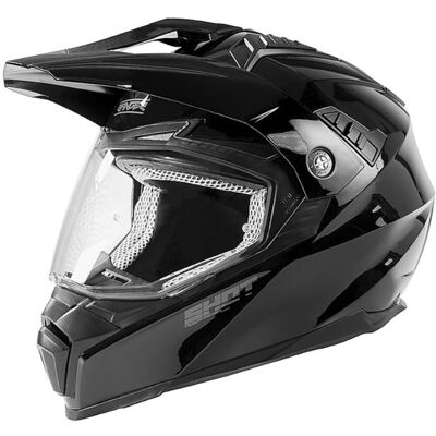Casco Moto Integrale Touring Off-Road Shot RANGER Uni Nero taglia S Casco Moto Integrale Touring Off-Road Shot RANGER Uni Nero taglia S