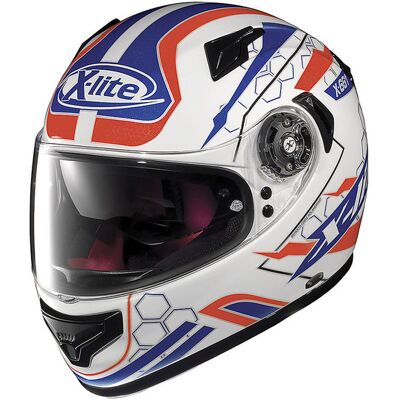 Casco integrale X-lite X-661 Bianco/Rosso - Casco moto Casco integrale X-lite X-661 Bianco/Rosso - Casco moto