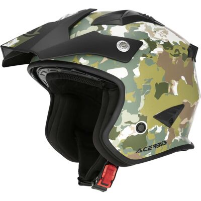 Casco Moto Jet Acerbis Aria 2206 Graphic Verde Marrone taglia M Casco Moto Jet Acerbis Aria 2206 Graphic Verde Marrone taglia M