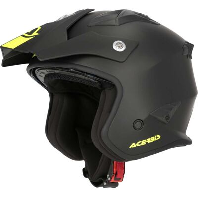 Casco Moto Jet Acerbis Aria 2206 Nero Opaco Giallo taglia XS Casco Moto Jet Acerbis Aria 2206 Nero Opaco Giallo taglia XS