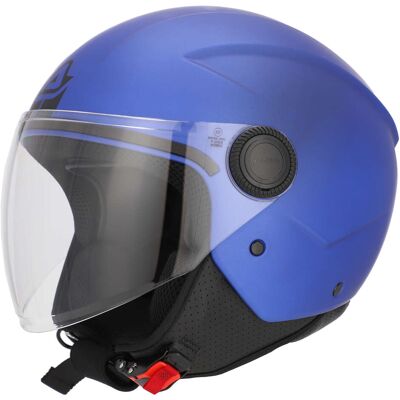 Casco Moto Jet Acerbis Con Visiera Brezza Metallic Blu taglia M Casco Moto Jet Acerbis Con Visiera Brezza Metallic Blu taglia M