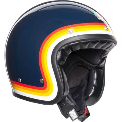 Casco Moto Jet AGV Legend X70 Multi RIVIERA Blu Rainbow taglia XS Casco Moto Jet AGV Legend X70 Multi RIVIERA Blu Rainbow taglia XS